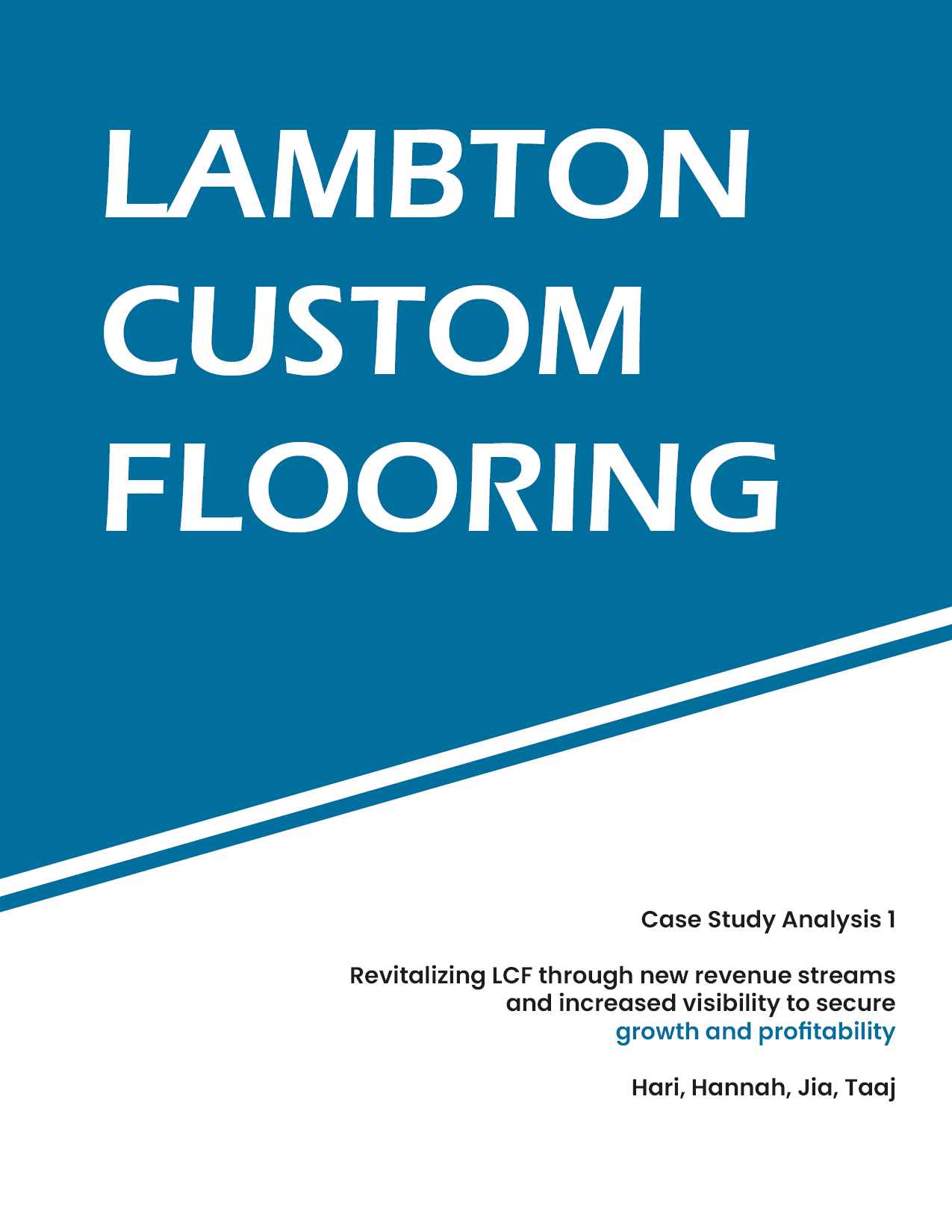 LCF - Case Study 1